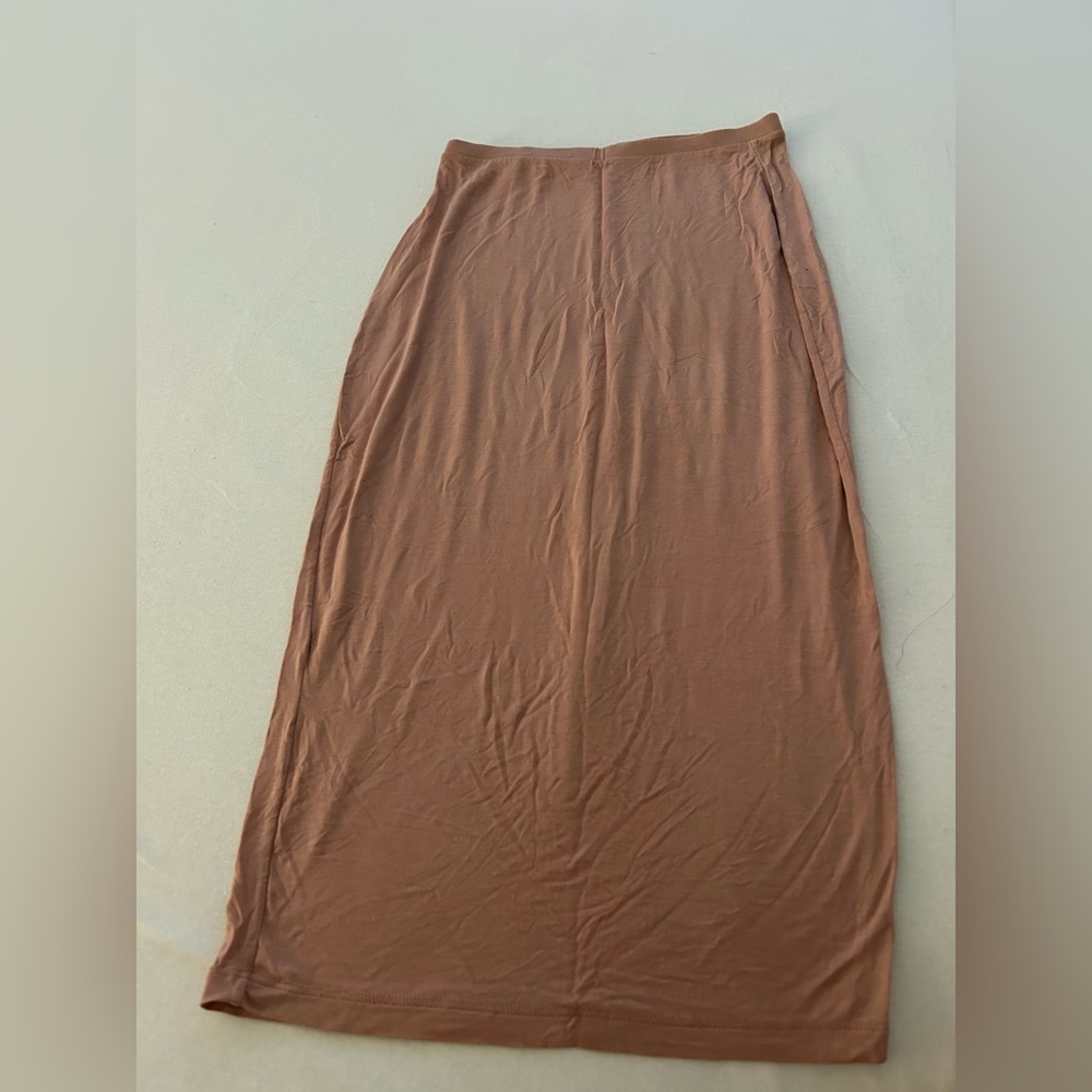 Pink maxi skirt